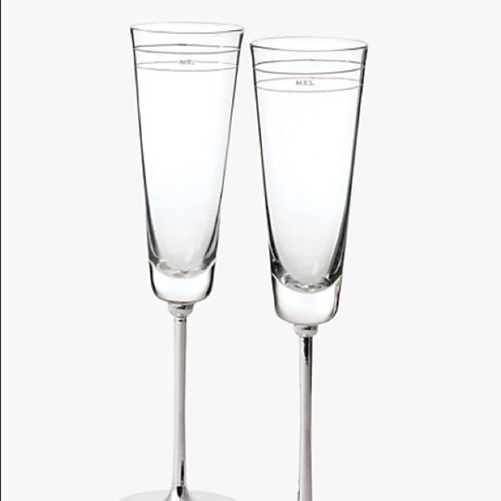 Kate Spade darling point toasting flute pair